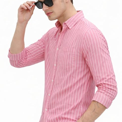 Men Casual Printed Striped Stylish Shirt