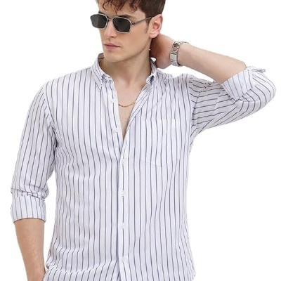 Men Casual Printed Striped Stylish Shirt