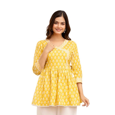 Printed Mandarin Shirt – Casual  set
